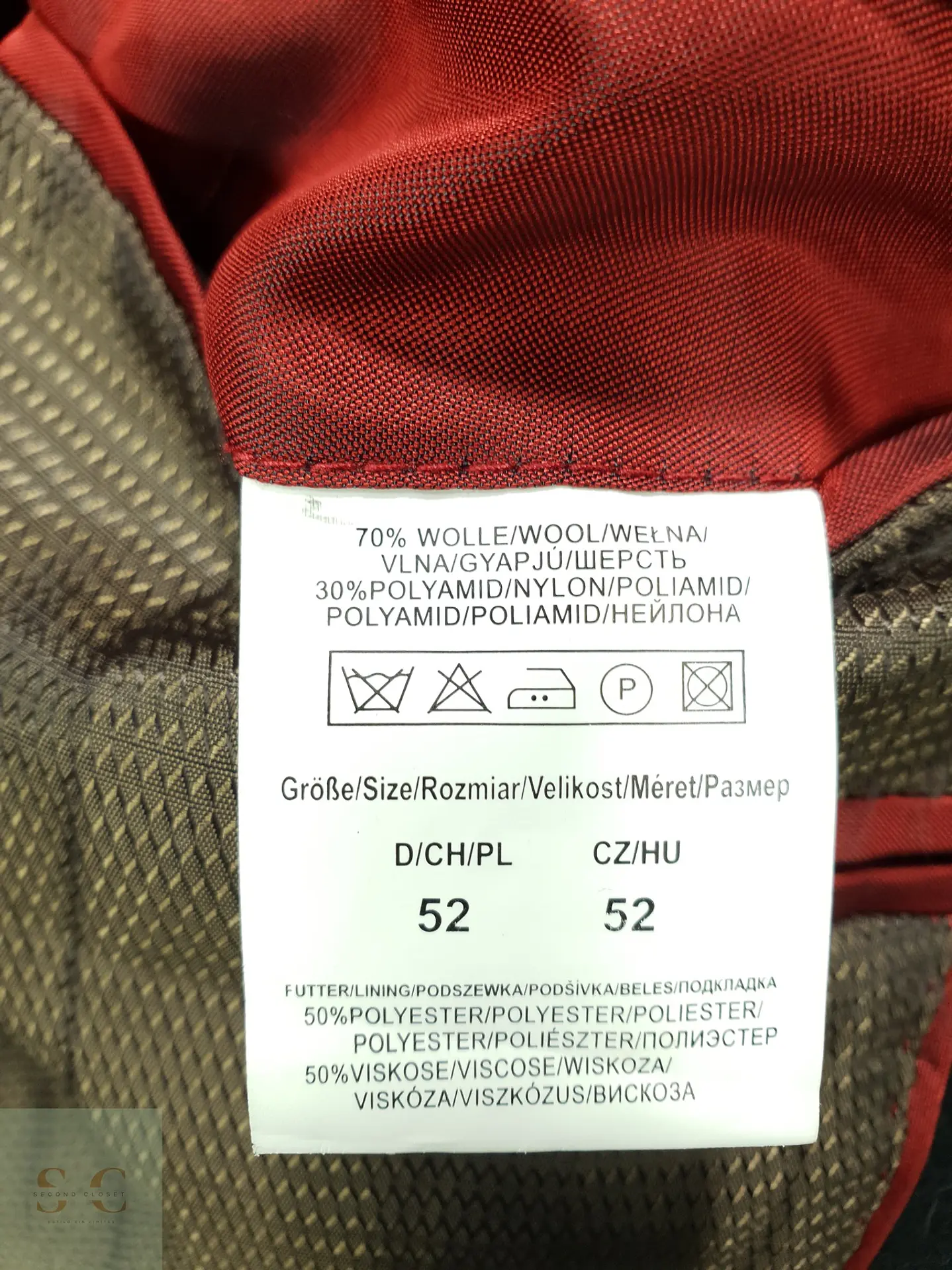 Chaqueta de Paño Estilo Militar con Cuello Mao y Cuatro Bolsillos Finshley & Harding Talla M 7