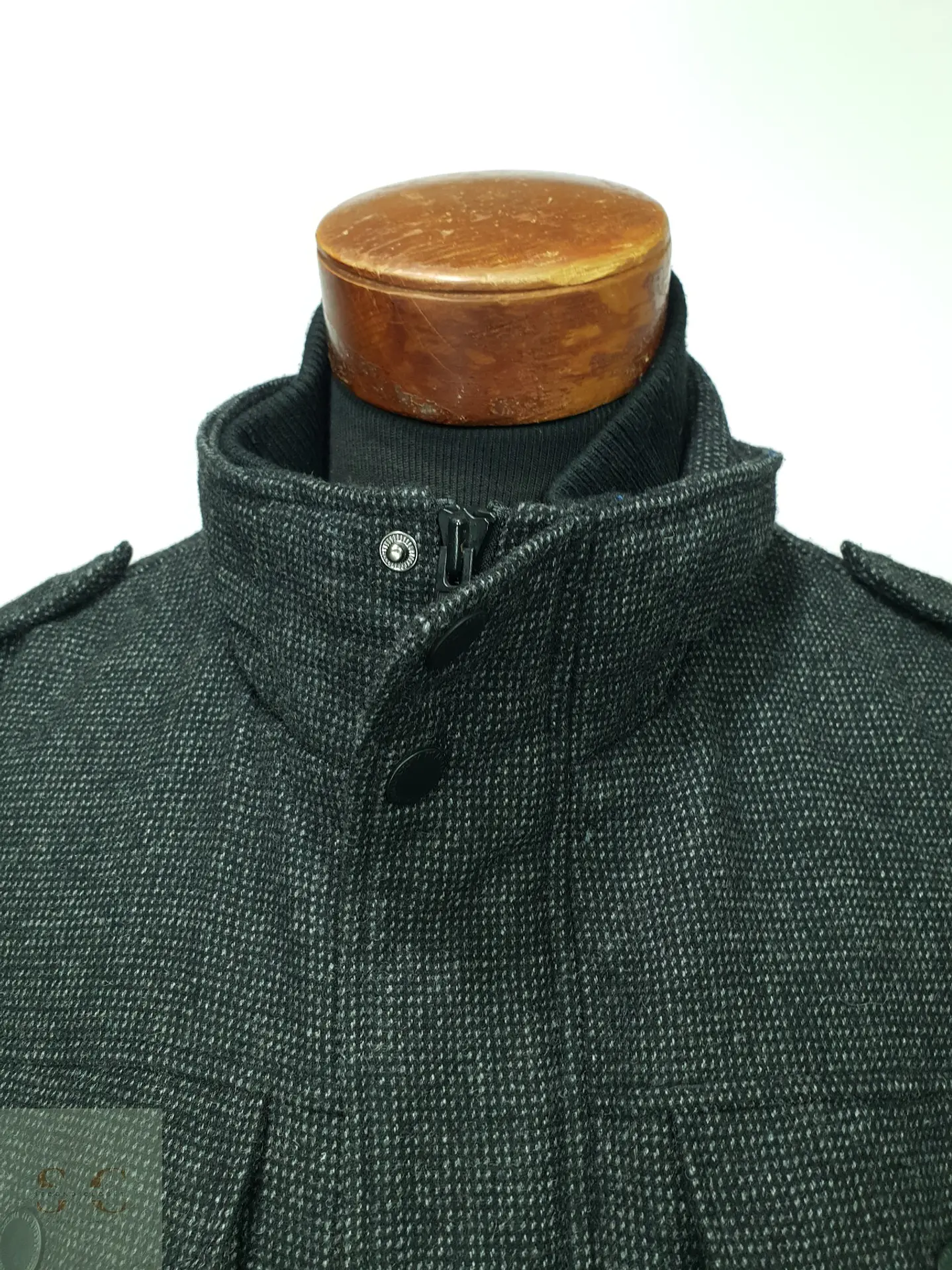 Chaqueta Estilo Field Jacket en Paño Texturizado Angelo Litrico Talla XL 5