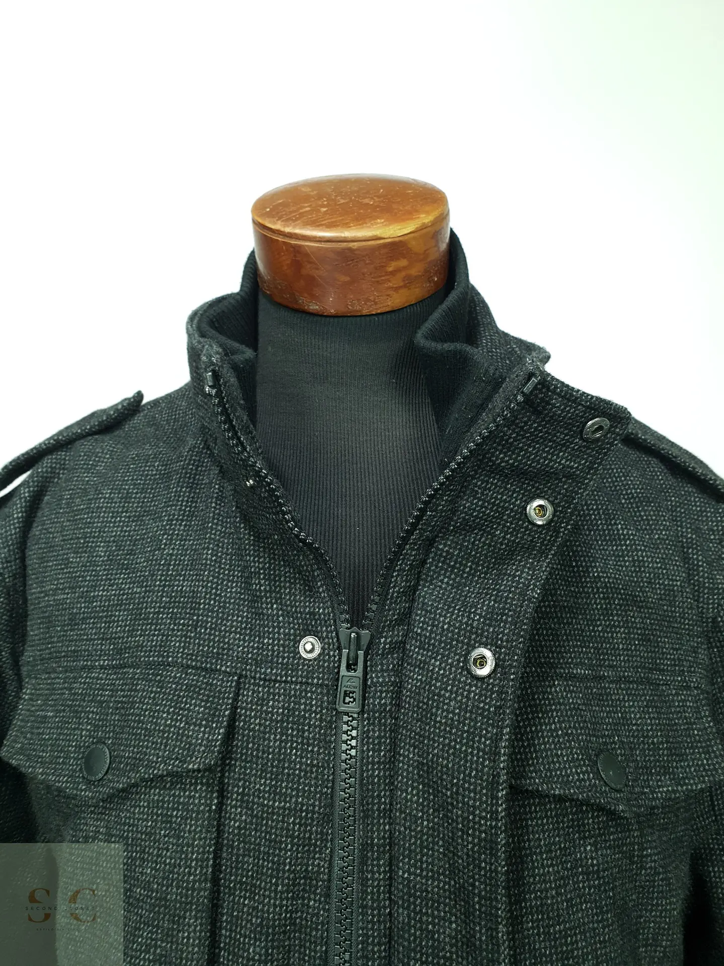Chaqueta Estilo Field Jacket en Paño Texturizado Angelo Litrico Talla XL 6