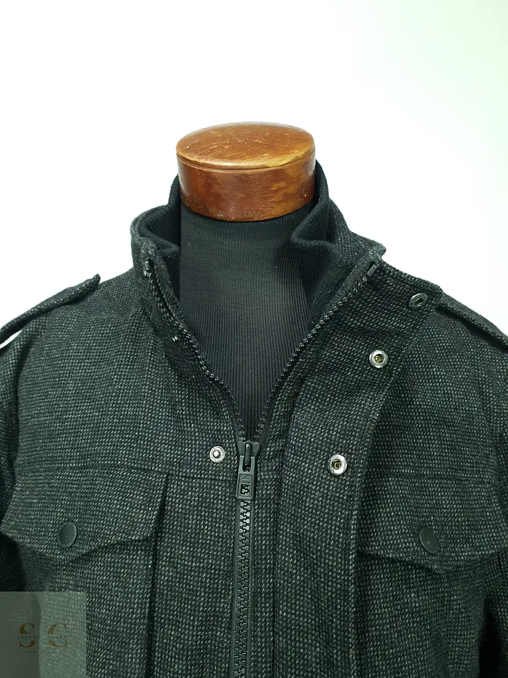 Chaqueta Estilo Field Jacket en Paño Texturizado Angelo Litrico Talla XL 6
