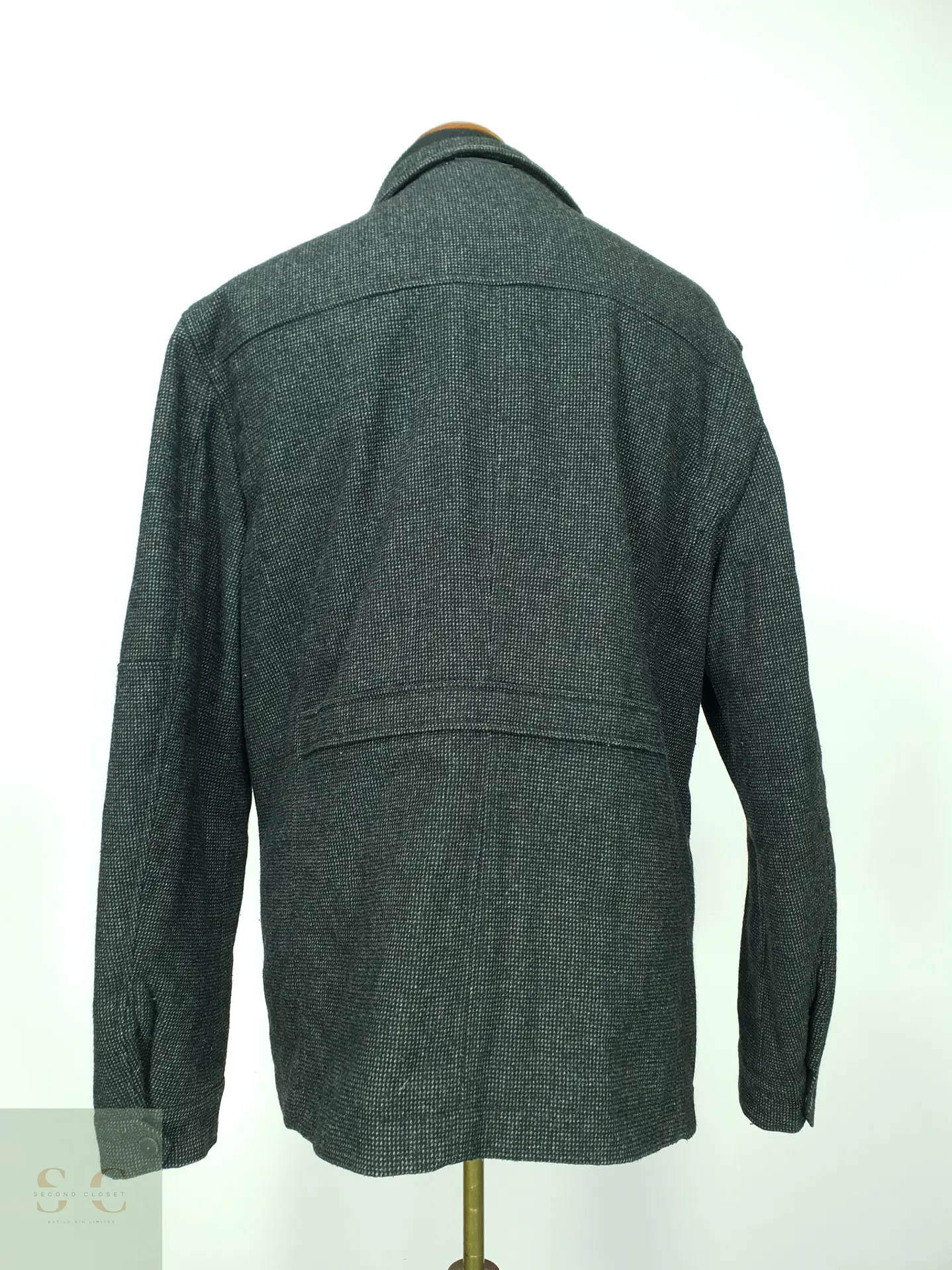 Chaqueta Estilo Field Jacket en Paño Texturizado Angelo Litrico Talla XL 9