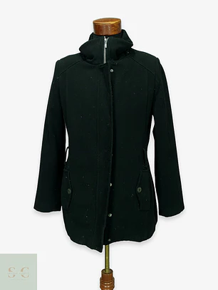 Abrigo Corto Urbano con Cuello Alto y Forro Contraste Kenny S. Talla S