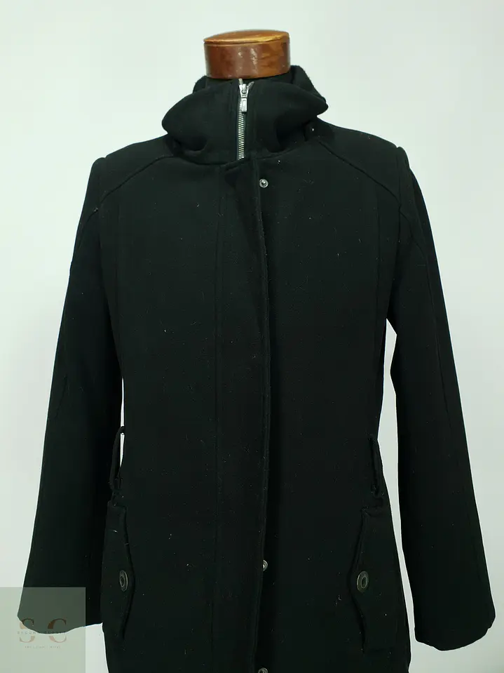 Abrigo Corto Urbano con Cuello Alto y Forro Contraste Kenny S. Talla S 3