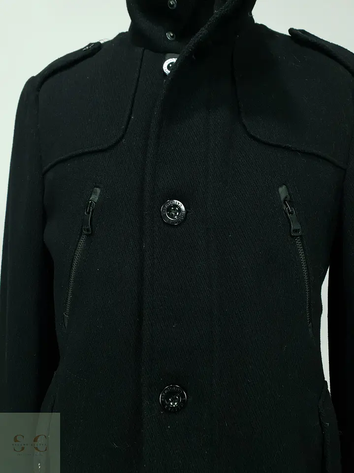 Abrigo Corto de Paño Estilo Utilitario con Cuello Alto s.Oliver Jeans Talla M 4