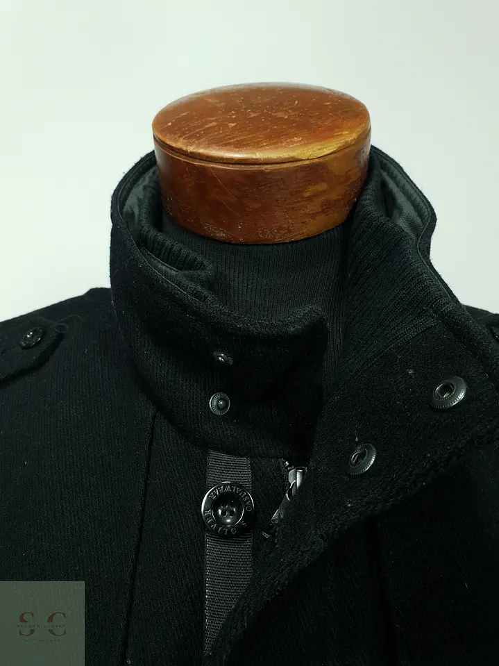 Abrigo Corto de Paño Estilo Utilitario con Cuello Alto s.Oliver Jeans Talla M 6