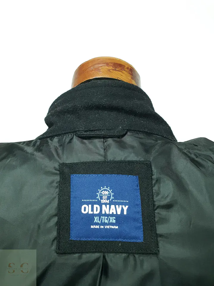 Chaqueta de Paño Estilo Field con Cuello Alto y Charreteras Old Navy Talla L 8