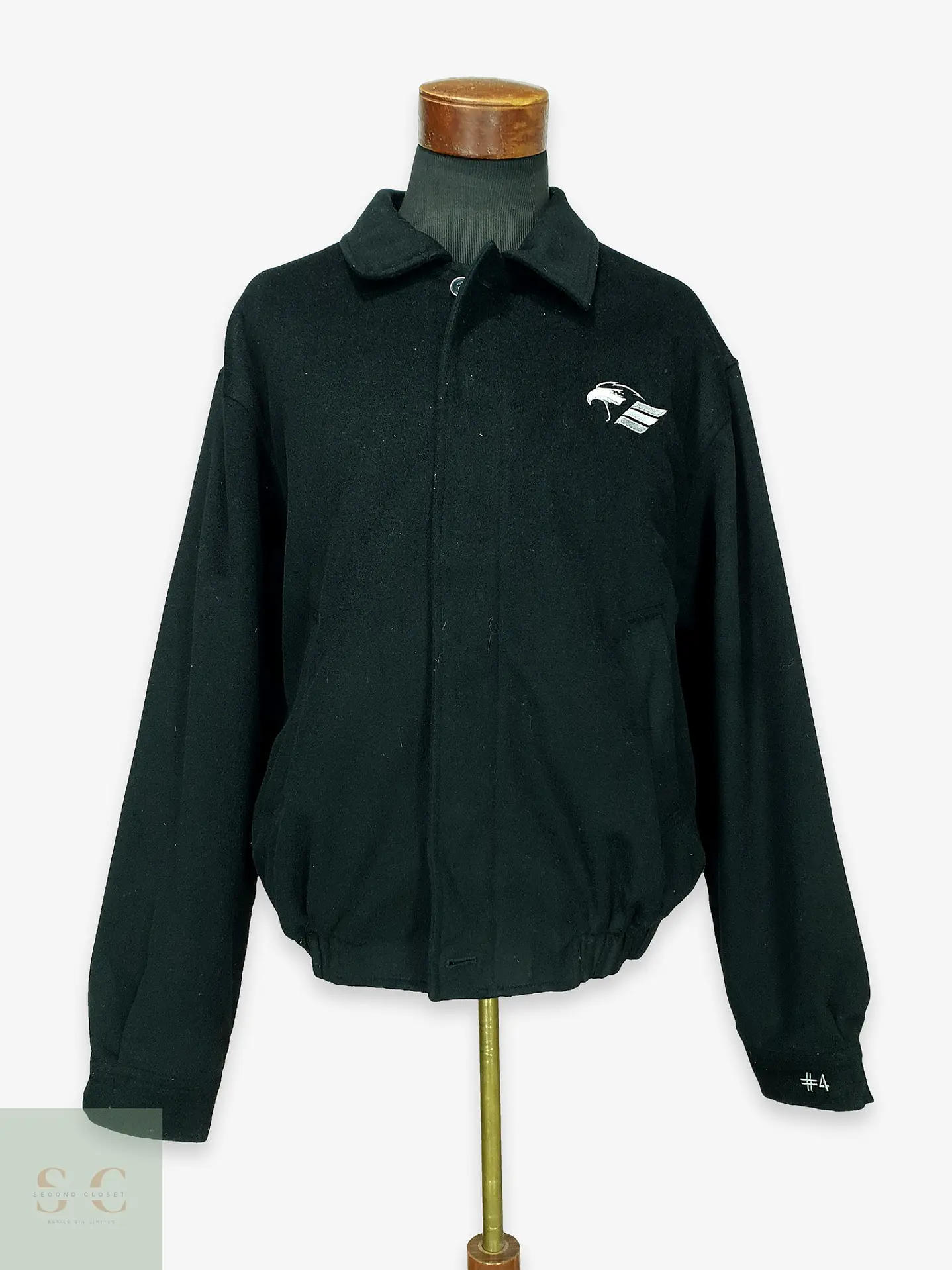 Chaqueta Bomber de Paño en Lana y Cashmere Kirkland Talla XXXL 1