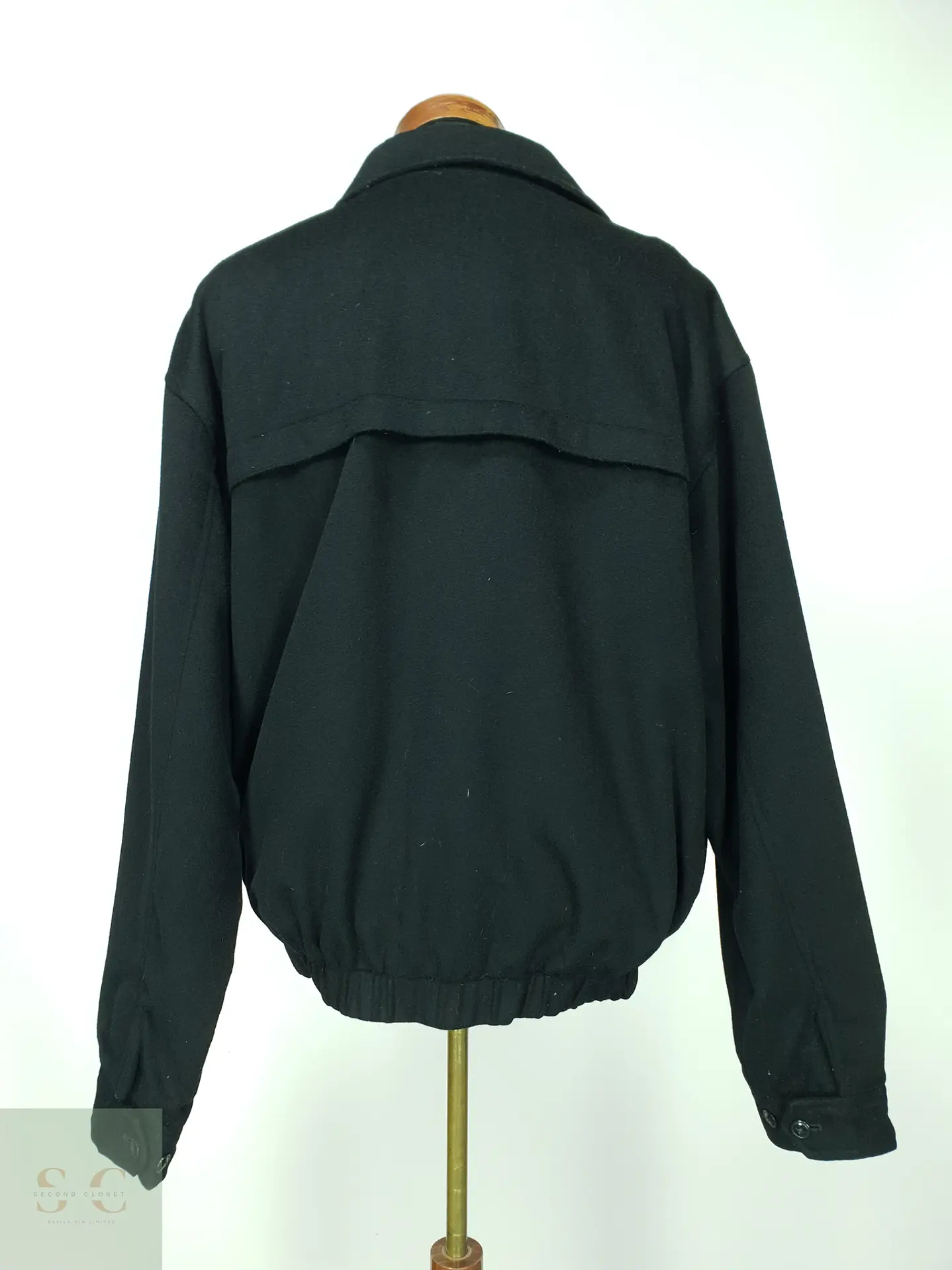 Chaqueta Bomber de Paño en Lana y Cashmere Kirkland Talla XXXL 8