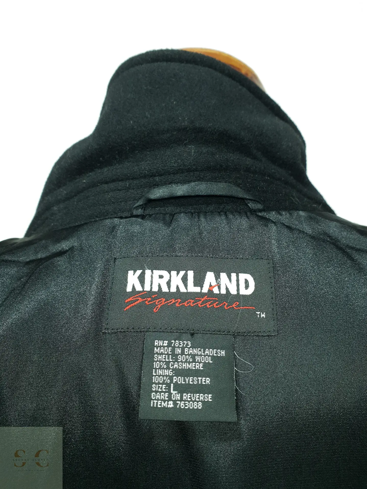 Chaqueta Bomber de Paño en Lana y Cashmere Kirkland Talla XXXL 9