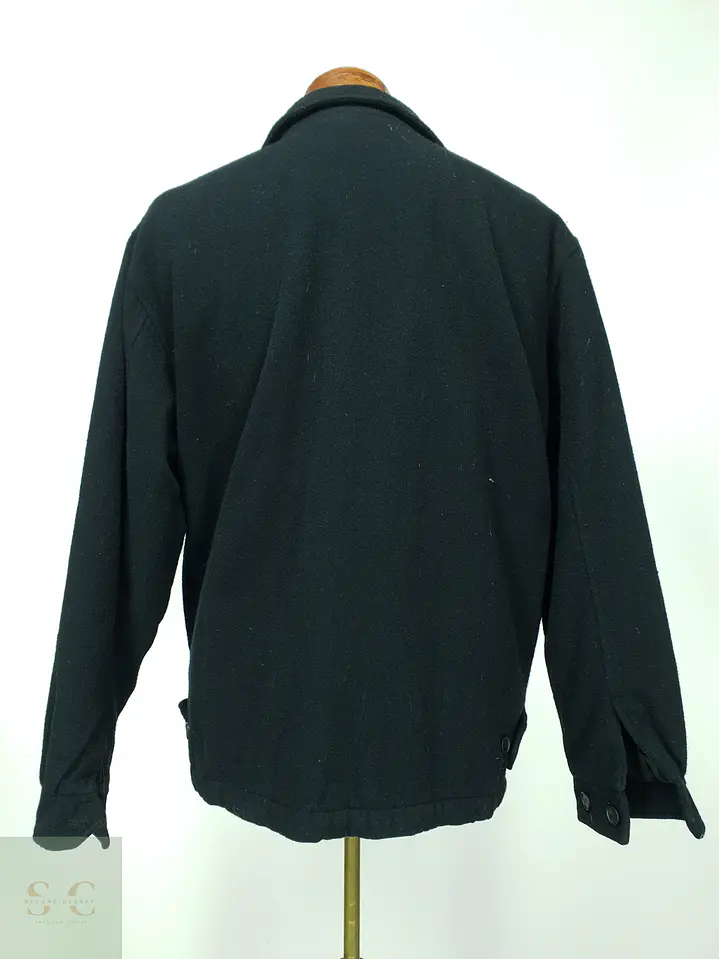 Chaqueta Corta de Paño en Mezcla de Lana con Cierre Metálico SOLO SEMORE Talla XL 7