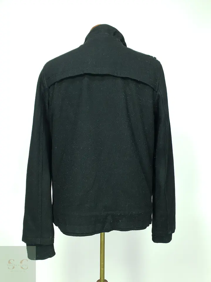 Chaqueta Corta de Paño Militar con Cuello Alto Guess Talla SM 8