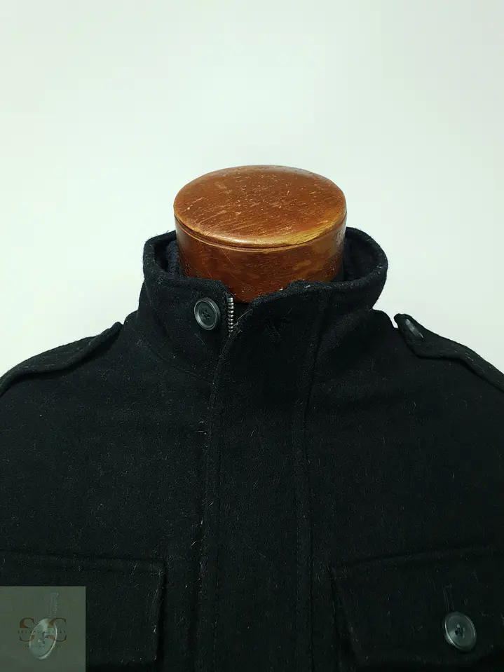 Chaqueta Militar Estilo Field en Paño de Lana Merona Talla S 5