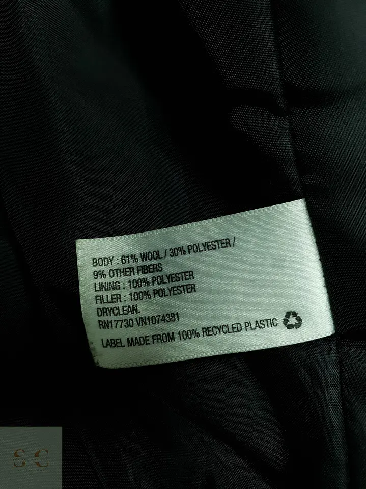 Chaqueta Militar Estilo Field en Paño de Lana Merona Talla S 6