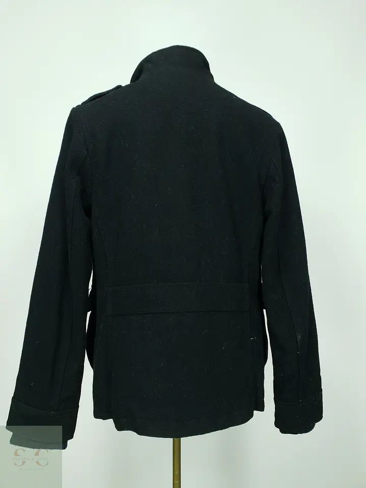 Chaqueta Militar Estilo Field en Paño de Lana Merona Talla S 8