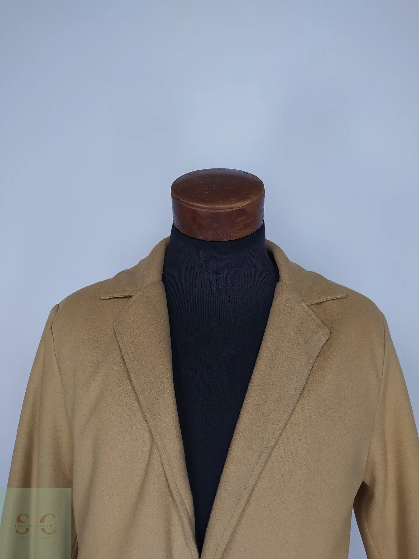 Abrigo Básico Minimalista en Tono Camel SHEIN Talla M 4