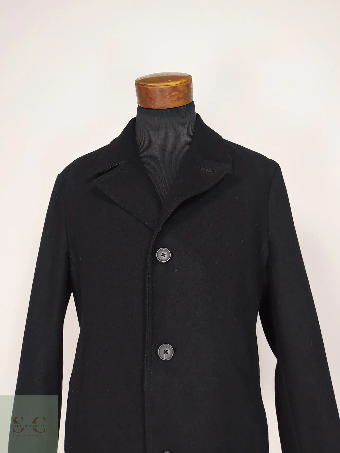 Abrigo Corto de Paño Estilo Car Coat Michael Kors Talla L 3