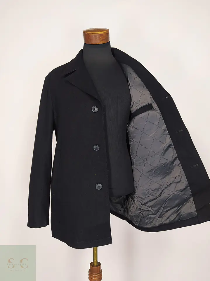 Abrigo Corto de Paño Estilo Car Coat Michael Kors Talla L 5