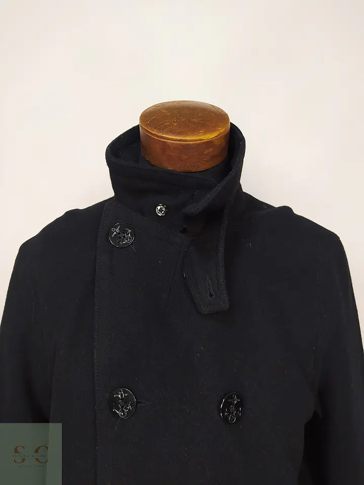 Abrigo Marinero Pea Coat Cruzado en Paño de Lana Old Navy Talla LXL 4