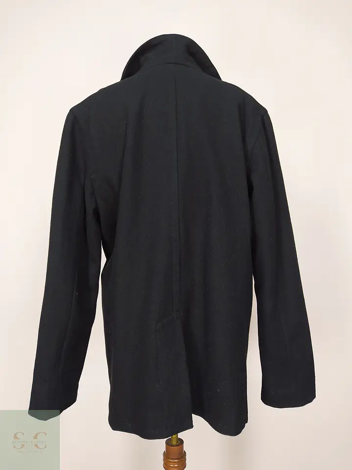 Abrigo Marinero Pea Coat Cruzado en Paño de Lana Old Navy Talla LXL 6
