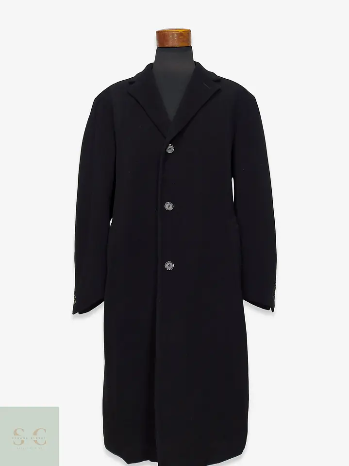 Abrigo Largo Monopecho en Paño con Cachemira Nautica Talla XXL 1