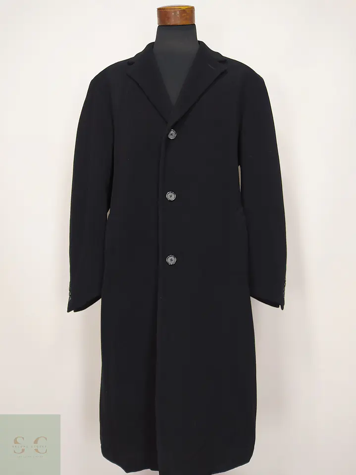 Abrigo Largo Monopecho en Paño con Cachemira Nautica Talla XXL 2