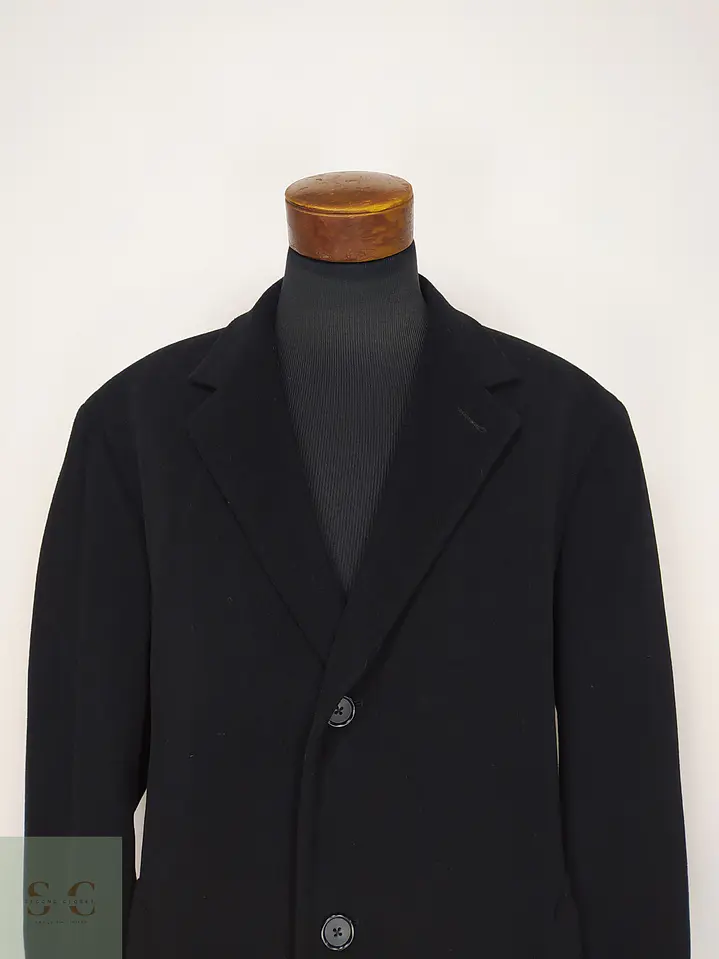 Abrigo Largo Monopecho en Paño con Cachemira Nautica Talla XXL 4