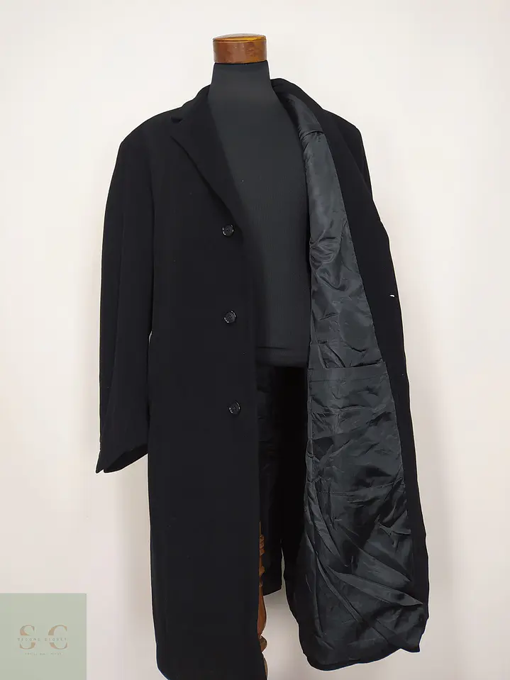 Abrigo Largo Monopecho en Paño con Cachemira Nautica Talla XXL 5