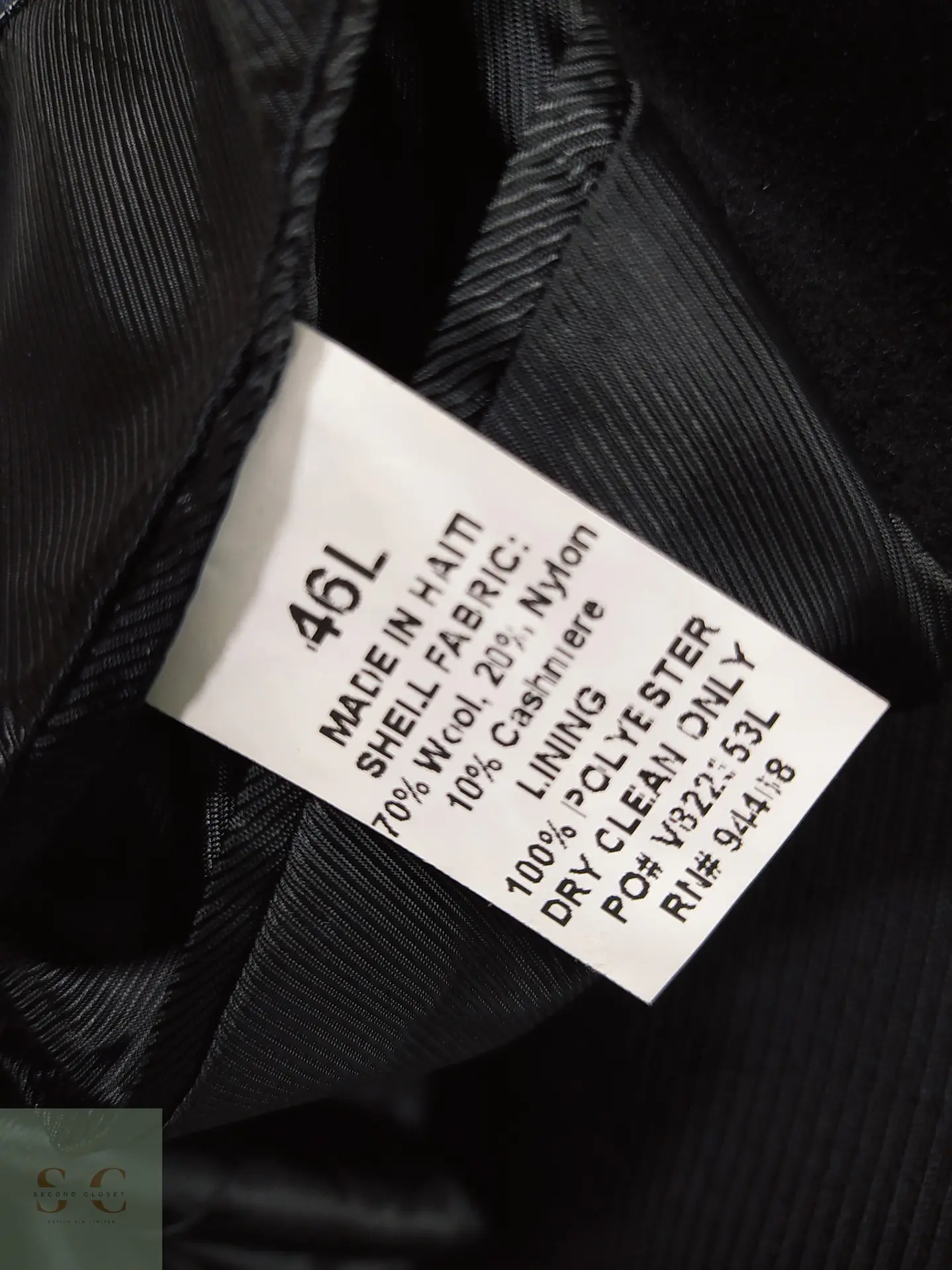 Abrigo Largo Monopecho en Paño con Cachemira Nautica Talla XXL 6