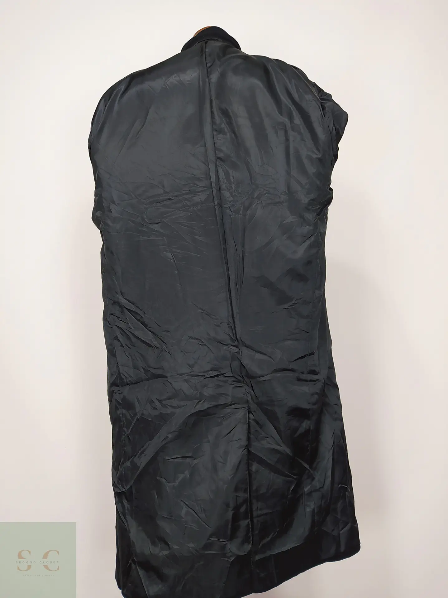 Abrigo Largo Monopecho en Paño con Cachemira Nautica Talla XXL 9