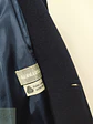 Abrigo Largo Sastreado en Paño Azul Marino Cerruti Talla L - Miniatura 6