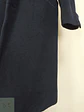 Abrigo Largo Sastreado en Paño Azul Marino Cerruti Talla L - Miniatura 9