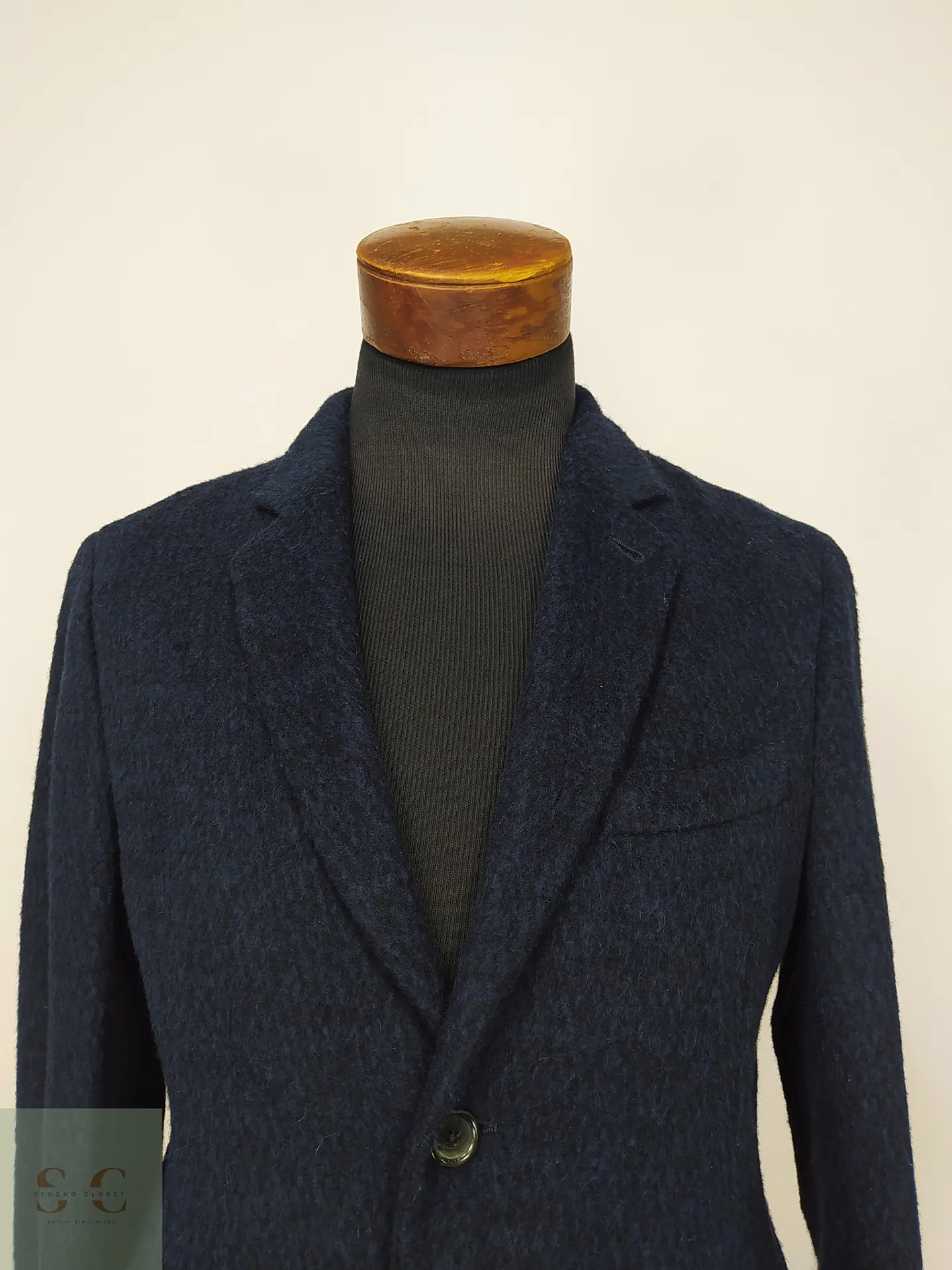 Abrigo Overcoat de Paño Texturado en Mezcla de Lana y Alpaca PS Paul Smith Talla SM 4