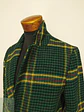 Abrigo Largo en Paño Tartán Verde con Solapa Clásica Forever 21 Men Talla ML - Miniatura 4