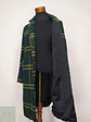 Abrigo Largo en Paño Tartán Verde con Solapa Clásica Forever 21 Men Talla ML - Miniatura 6