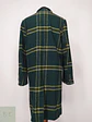 Abrigo Largo en Paño Tartán Verde con Solapa Clásica Forever 21 Men Talla ML - Miniatura 7