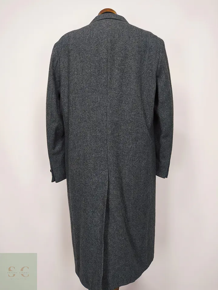 Abrigo Largo en Paño Espina de Pescado Talla L 7