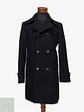 Abrigo Peacoat Cruzado en Paño de Lana Coolwater Talla ML - Miniatura 1