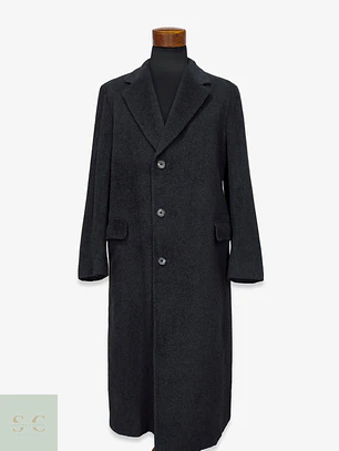 Abrigo Largo de Paño Recto Cheshire Clothes Talla L