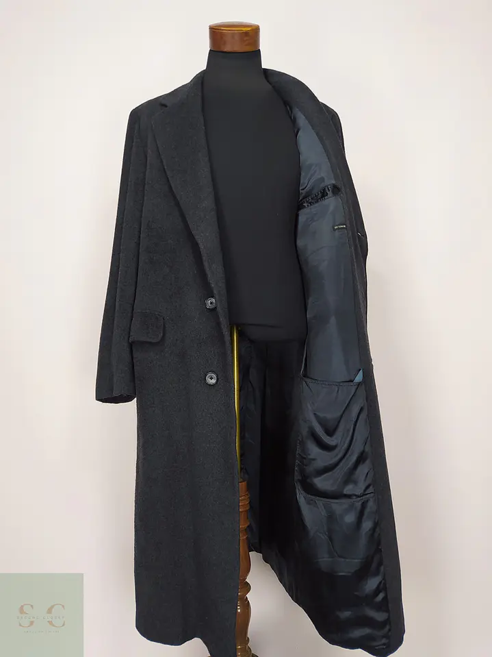 Abrigo Largo de Paño Recto Cheshire Clothes Talla L 5