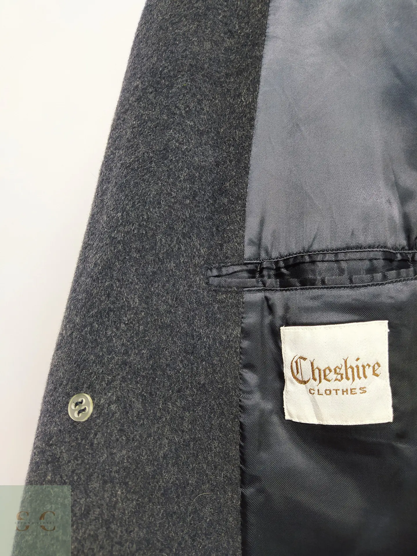 Abrigo Largo de Paño Recto Cheshire Clothes Talla L 6