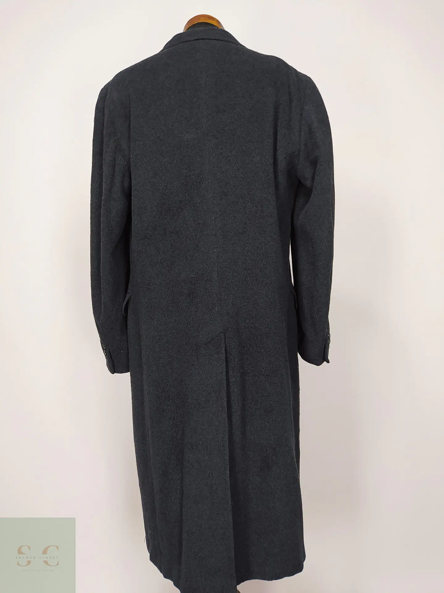 Abrigo Largo de Paño Recto Cheshire Clothes Talla L 7