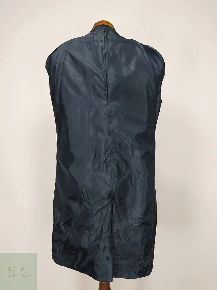 Abrigo Sartorial de Paño en Tono Gris Plomo Mobin Tailor Talla XL 7