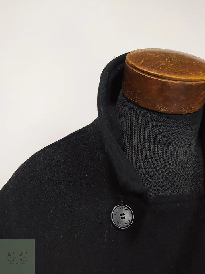 Abrigo Peacoat Cruzado en Paño de Lana Calvin Klein Talla L 3
