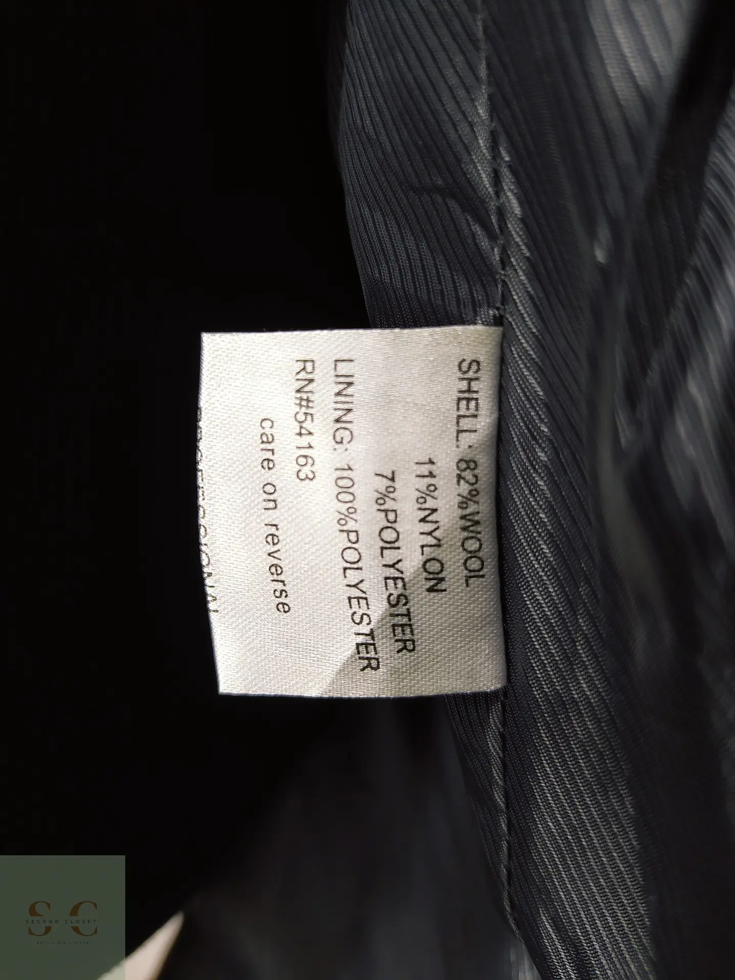 Abrigo Peacoat Cruzado en Paño de Lana Calvin Klein Talla L 5