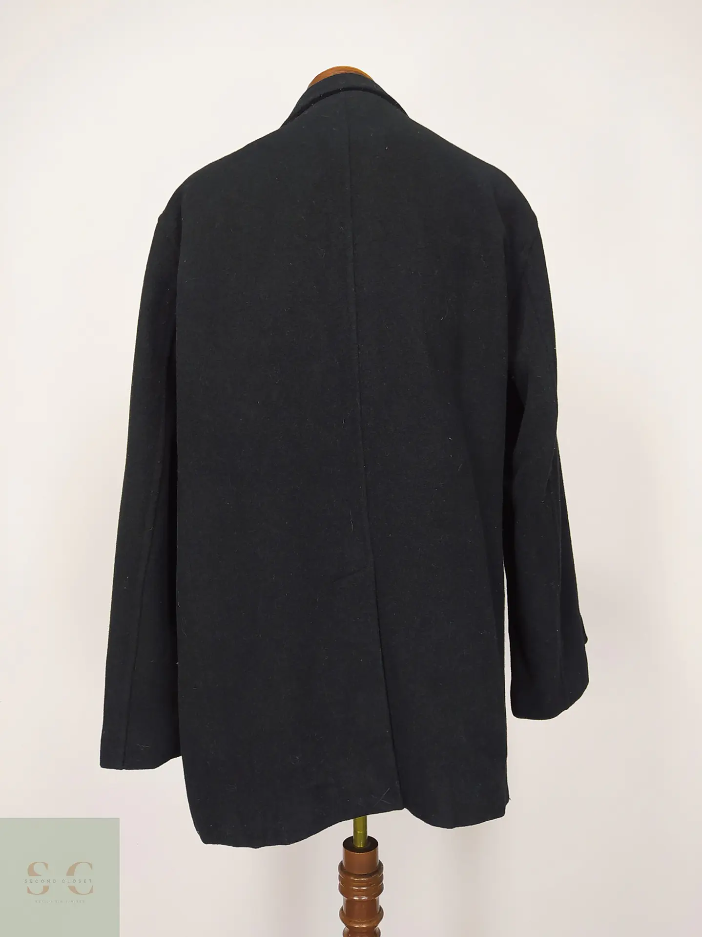 Abrigo Peacoat Cruzado en Paño de Lana Calvin Klein Talla L 6