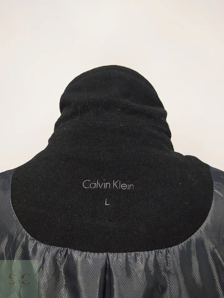 Abrigo Peacoat Cruzado en Paño de Lana Calvin Klein Talla L 8