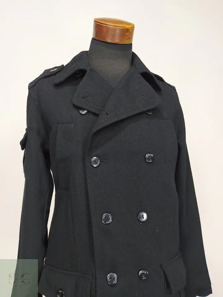 Abrigo Peacoat Cruzado de Paño con Solapa Ancha Much More Talla ML 2