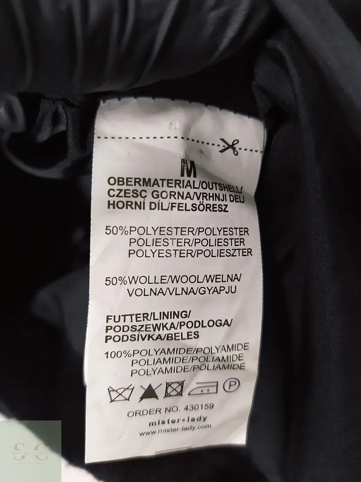 Abrigo Peacoat Cruzado de Paño con Solapa Ancha Much More Talla ML 5
