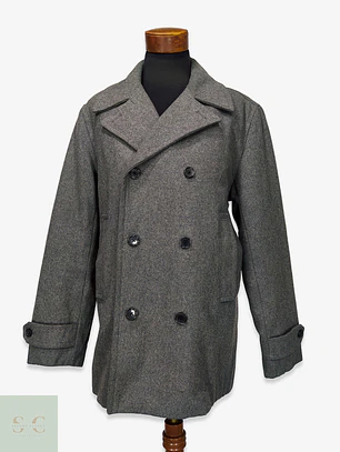 Abrigo Marinero Peacoat de Paño Cruzado Merona Talla XL