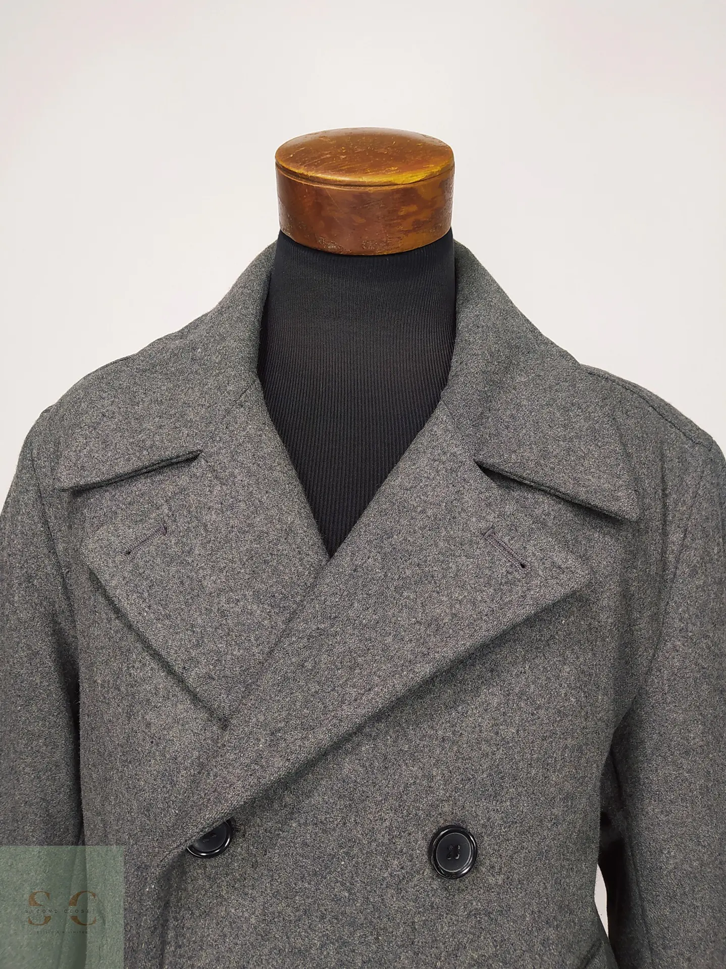 Abrigo Marinero Peacoat de Paño Cruzado Merona Talla XL 3